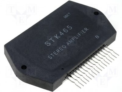 STK465 sip16 Integrated circuit, 2-chann. AF-power amplifier 30W